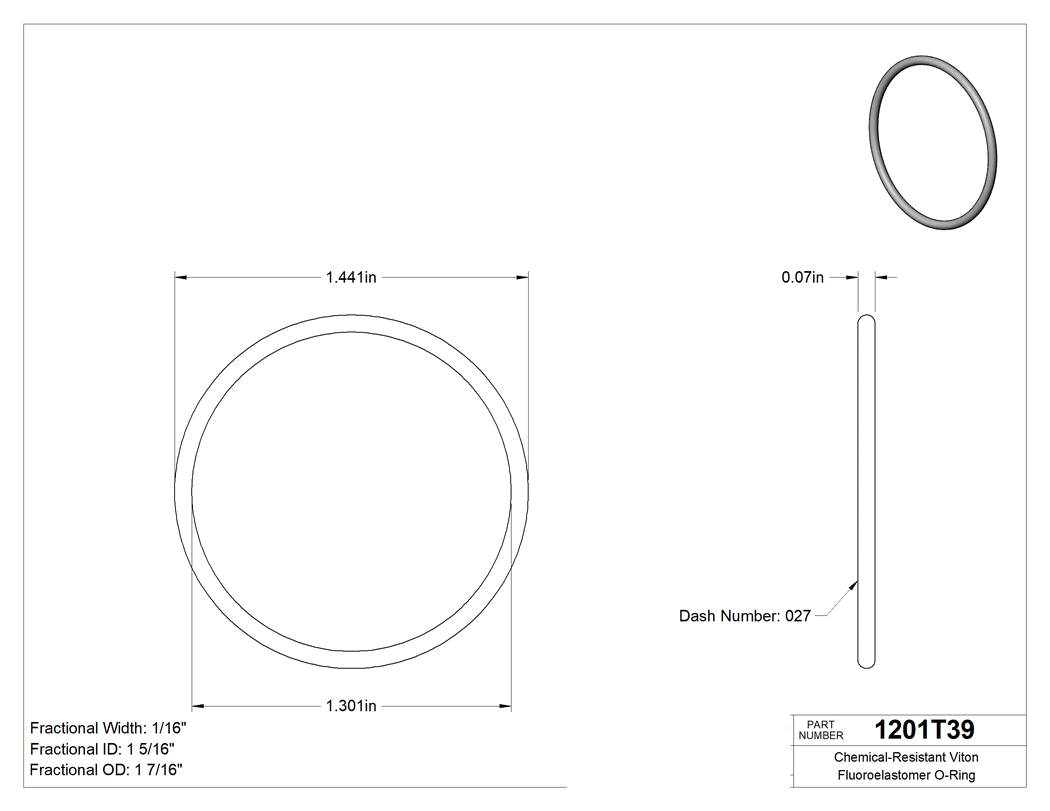 Technical drawing - 1201T39